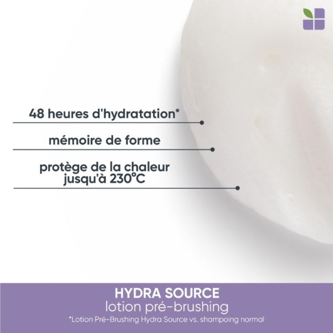 Lotion Pré-Brushing Hydratante Hydra Source Biolage 150ml Lotion Pré-Brushing Hydratante Hydra Source Biolage 150ml