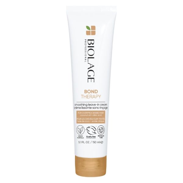 Crème Sans Rinçage Lissante pour cheveux sur-sollicités Bond Therapy Biolage 150ml