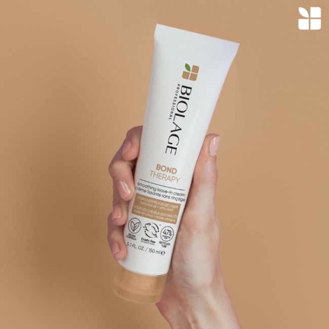 Crème Sans Rinçage Lissante pour cheveux sur-sollicités Bond Therapy Biolage 150ml Crème Sans Rinçage Lissante pour cheveux sur-sollicités Bond Therapy Biolage 150ml