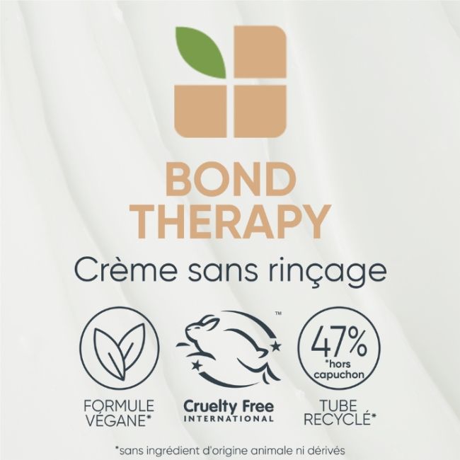 Crème Sans Rinçage Lissante pour cheveux sur-sollicités Bond Therapy Biolage 150ml Crème Sans Rinçage Lissante pour cheveux sur-sollicités Bond Therapy Biolage 150ml