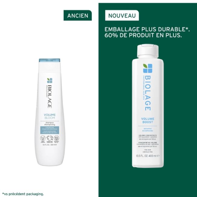 Shampoing cheveux fins Volume Boost Biolage 400ml Shampoing cheveux fins Volume Boost Biolage 400ml
