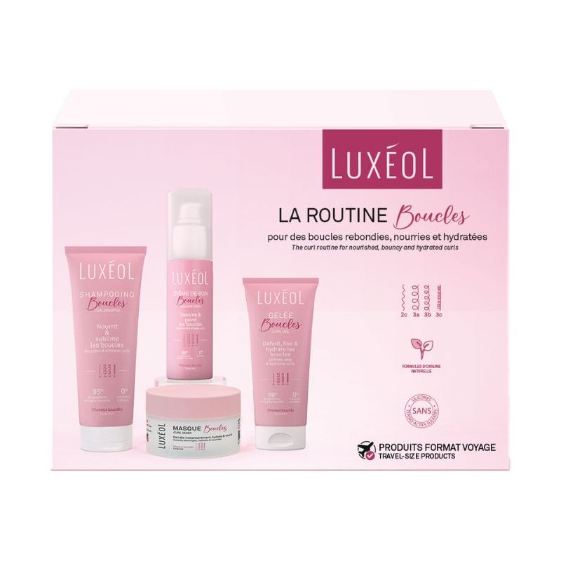 Coffret voyage routine boucles Luxéol Coffret voyage routine boucles Luxéol