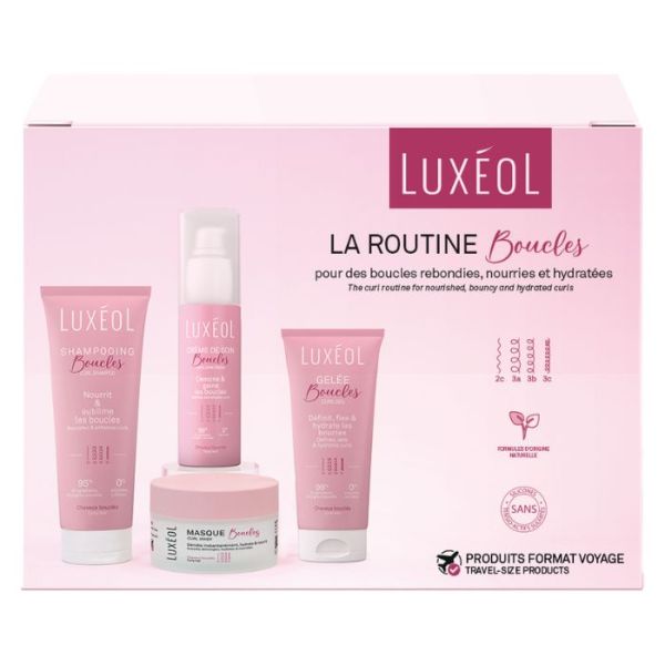 Coffret voyage routine boucles Luxéol