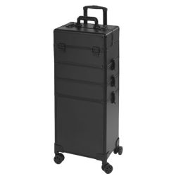 Valise aluminium noir 4 compartiments Sibel