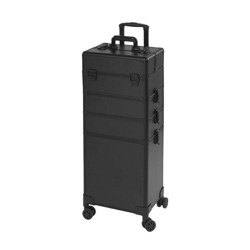 Valise aluminium noir 4 compartiments Sibel
