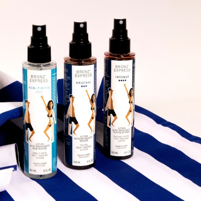 Lotion Auto-Bronzante Non Teintée Visage & Corps Bronz'Express 150ml