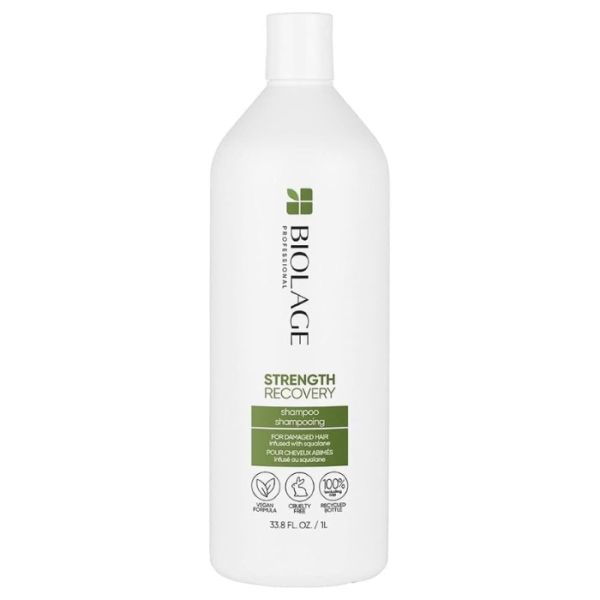 Shampoing pour cheveux abîmés Strength Recovery Biolage 1L