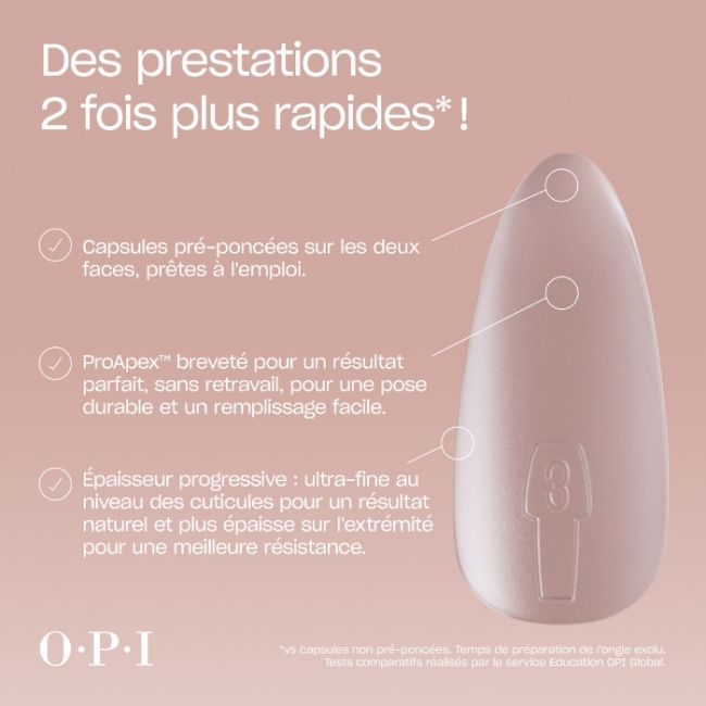 Capsules en Gel Souple Capsules Medium Arrondi GELevate OPI 1 boîte (640 pcs)