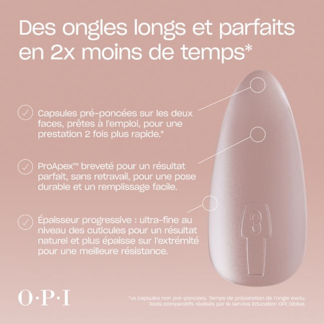 Capsules en Gel Souple Capsules Medium Coffin GELevate OPI 1 boîte (640 pcs)