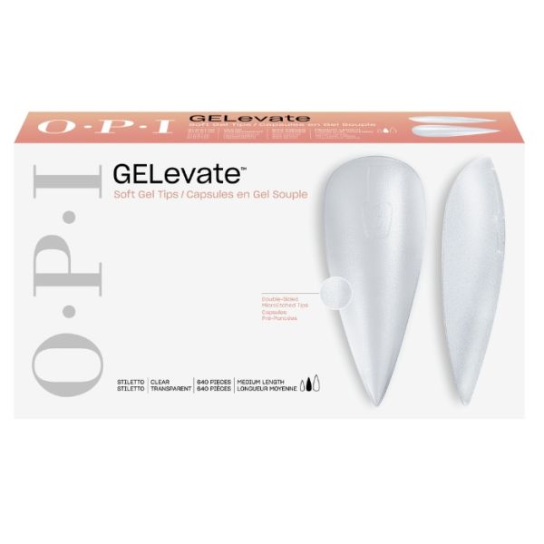 Capsules en Gel Souple Capsules Medium Stiletto GELevate OPI 1 boîte (640 pcs)