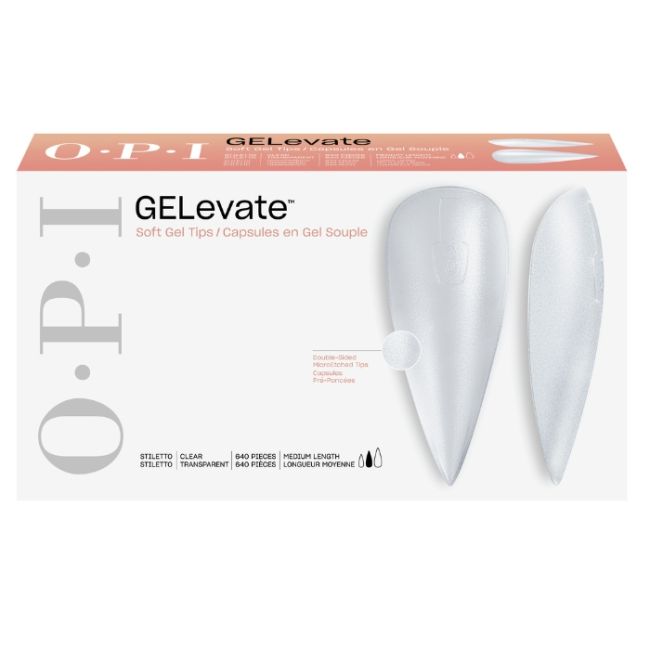 Capsules en Gel Souple Capsules Medium Stiletto GELevate OPI 1 boîte (640 pcs)