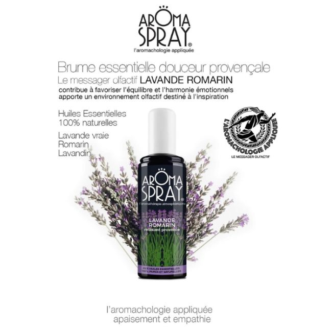 Aroma Spray 100% BIO Lavande Romarin 100ml
