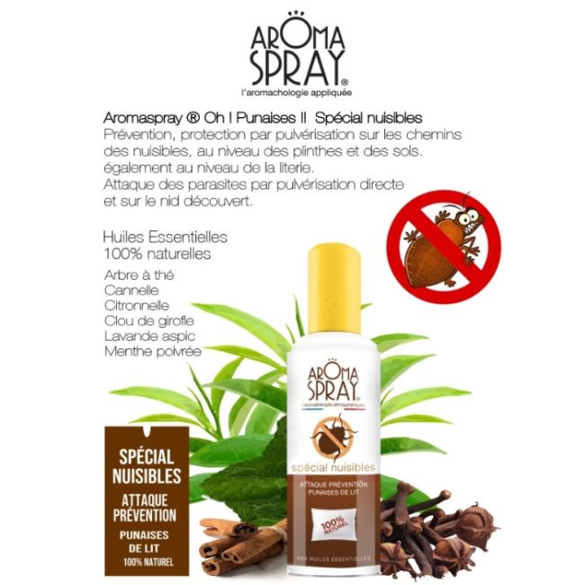 Aroma Spray spécial nuisibles punaises de lit 100ml