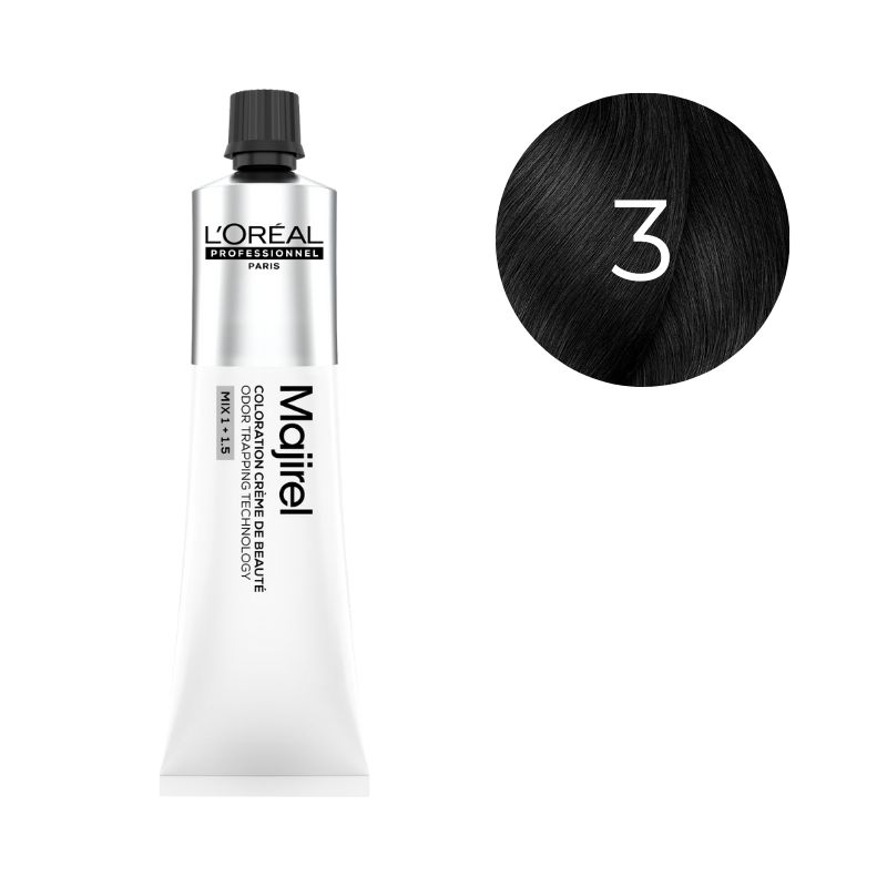 Coloration Majirel Fondamentale Châtain Foncé 3 L'Oréal Professionnel 60ml