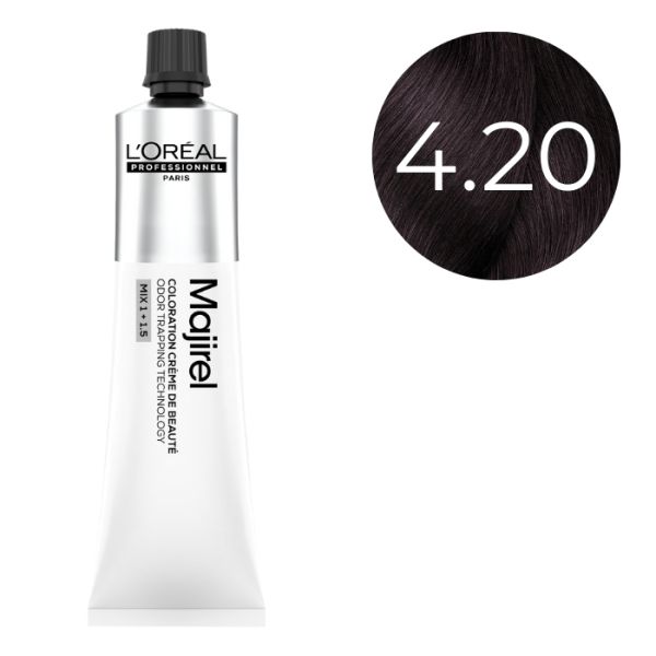 Coloration Majirel Châtain Violine Intense 4.20 L'Oréal Professionnel 60ml Coloration Majirel Châtain Violine Intense 4.20 L'Oréal Professionnel 60ml