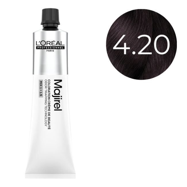 Coloration Majirel Châtain Violine Intense 4.20 L'Oréal Professionnel 60ml