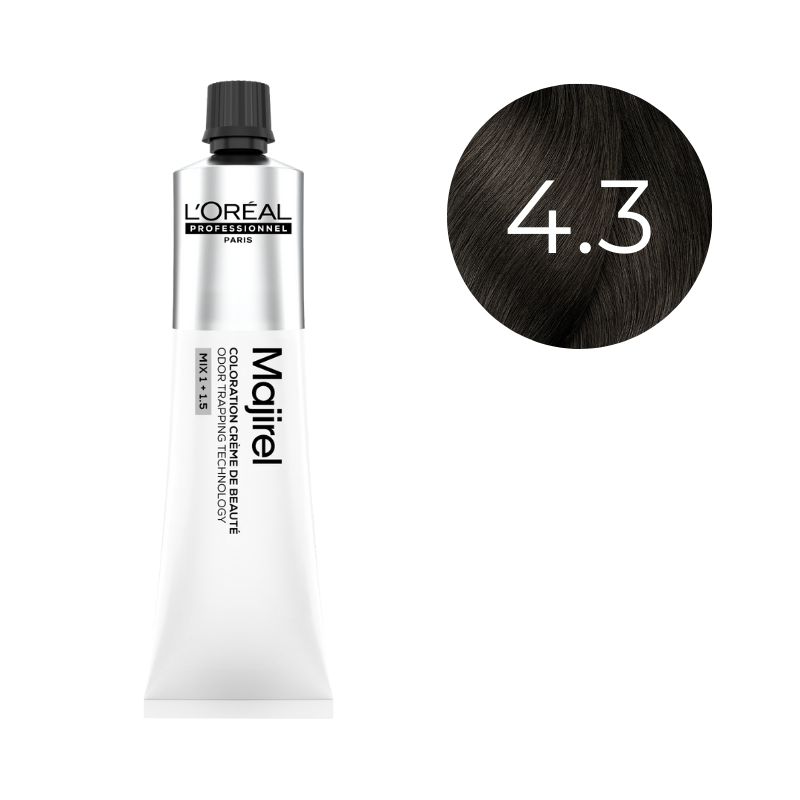 Coloration Majirel Fondamentale Dorée Châtain Doré 4.3 L'Oréal Professionnel 60ml