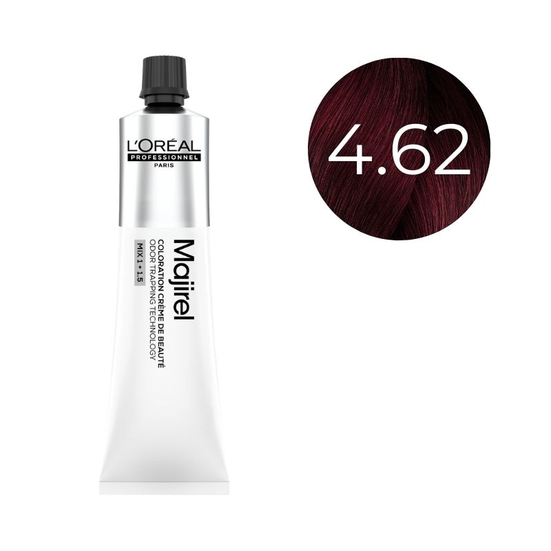 Coloration Majirel Majirouge Châtain Rouge Irisé 4.62 L'Oréal Professionnel 60ml