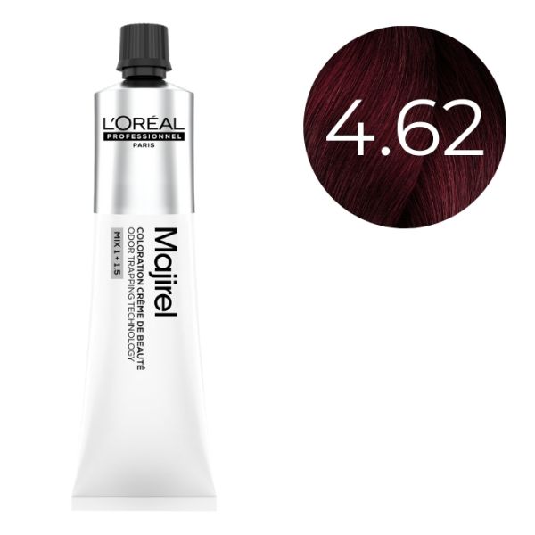 Coloration Majirel Majirouge Châtain Rouge Irisé 4.62 L'Oréal Professionnel 60ml Coloration Majirel Majirouge Châtain Rouge Irisé 4.62 L'Oréal Professionnel 60ml