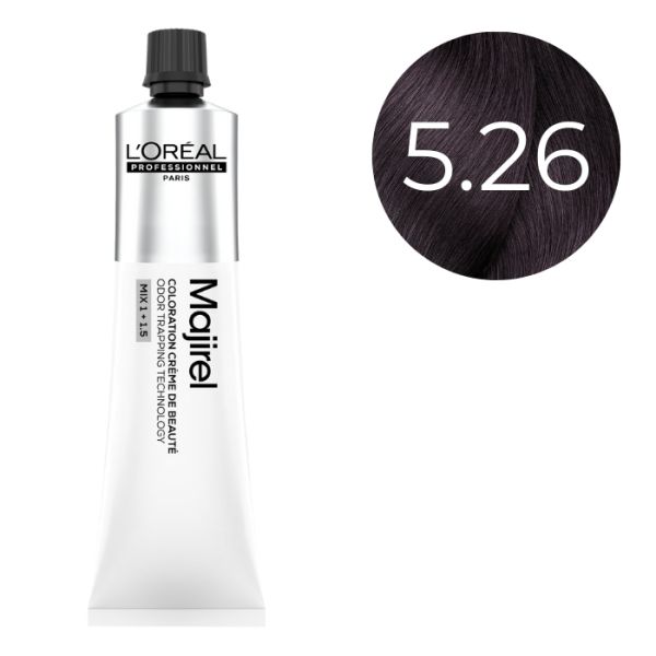 Coloration Majirel Châtain Clair Irisé Rouge 5.26 L'Oréal Professionnel 60ml Coloration Majirel Châtain Clair Irisé Rouge 5.26 L'Oréal Professionnel 60ml