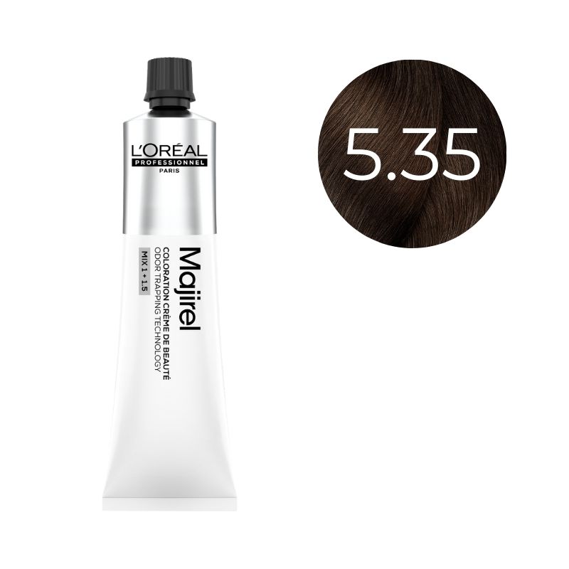 Coloration Majirel Châtain Clair Doré Acajou 5.35 L'Oréal Professionnel 60ml