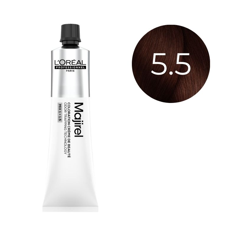 Coloration Majirel Châtain Clair Acajou 5.5 L'Oréal Professionnel 60ml