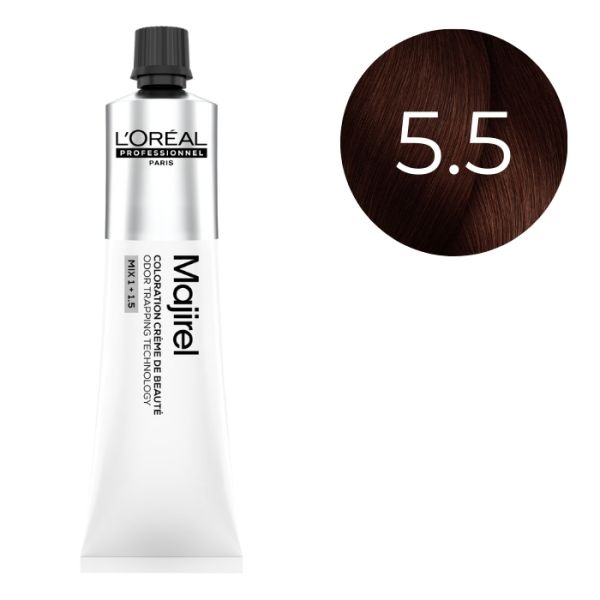 Coloration Majirel Châtain Clair Acajou 5.5 L'Oréal Professionnel 60ml Coloration Majirel Châtain Clair Acajou 5.5 L'Oréal Professionnel 60ml