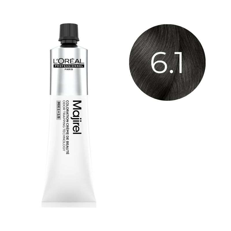 Coloration Majirel Blond Foncé Cendré 6.1 L'Oréal Professionnel 60ml