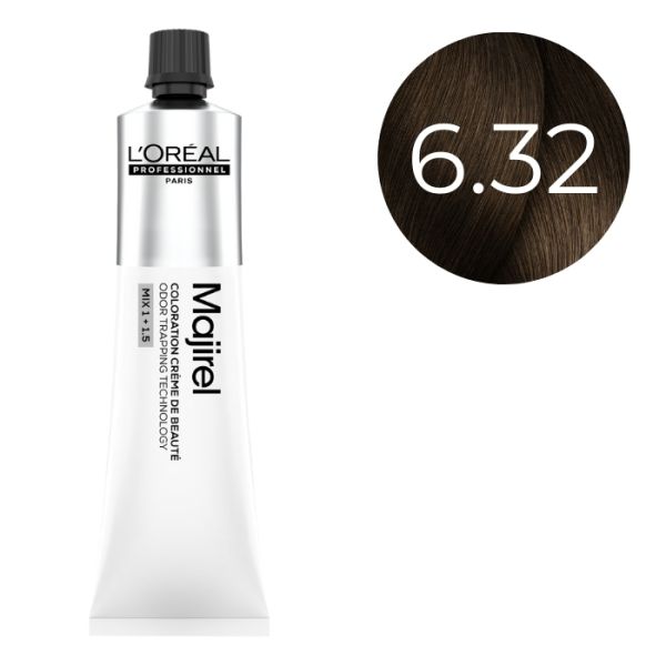 Coloration Majirel Blond Foncé Doré Irisé 6.32 L'Oréal Professionnel 60ml Coloration Majirel Blond Foncé Doré Irisé 6.32 L'Oréal Professionnel 60ml