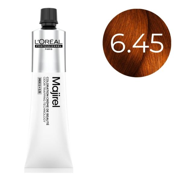 Coloration Majirel Blond Foncé Cuivré Acajou 6.45 L'Oréal Professionnel 60ml Coloration Majirel Blond Foncé Cuivré Acajou 6.45 L'Oréal Professionnel 60ml