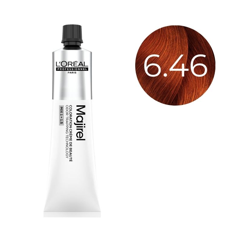Coloration Majirel Blond Foncé Cuivré Rouge 6.46 L'Oréal Professionnel 60ml