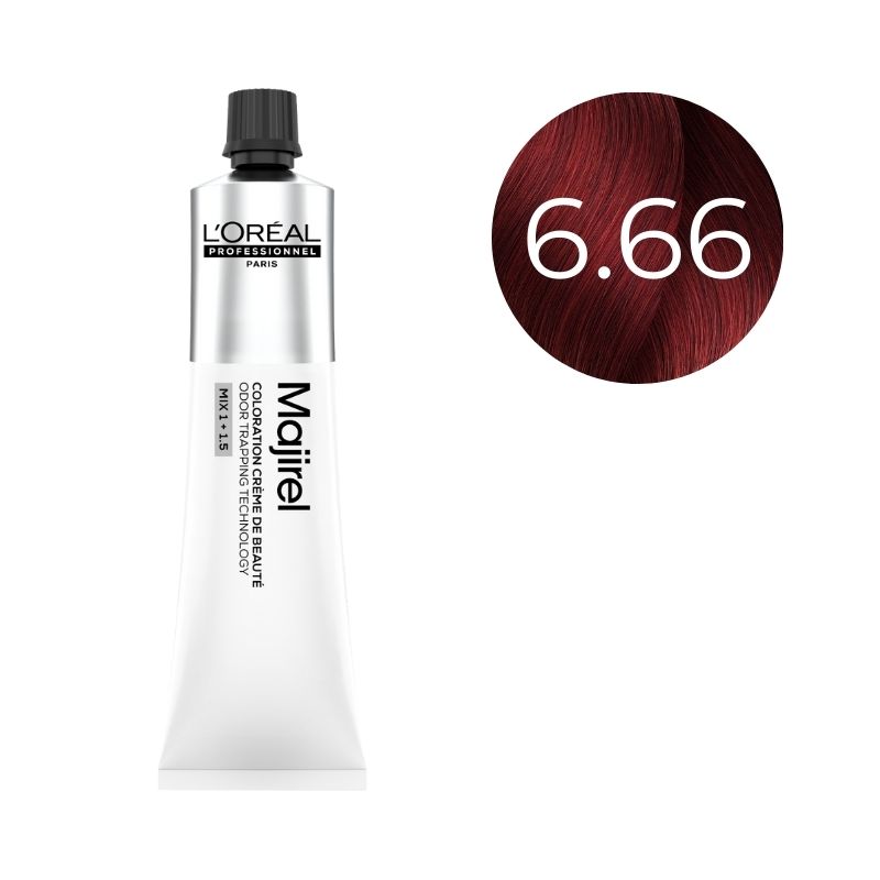Coloration Majirel Majirouge Blond Foncé Rouge Profond 6.66 L'Oréal Professionnel 60ml