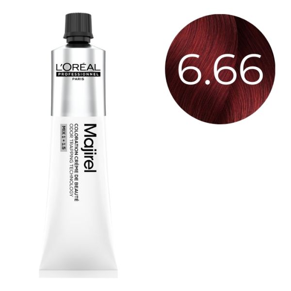 Coloration Majirel Majirouge Blond Foncé Rouge Profond 6.66 L'Oréal Professionnel 60ml Coloration Majirel Majirouge Blond Foncé Rouge Profond 6.66 L'Oréal Professionnel 60ml