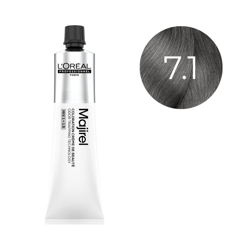 Coloration Majirel Blond Cendré 7.1 L'Oréal Professionnel 60ml