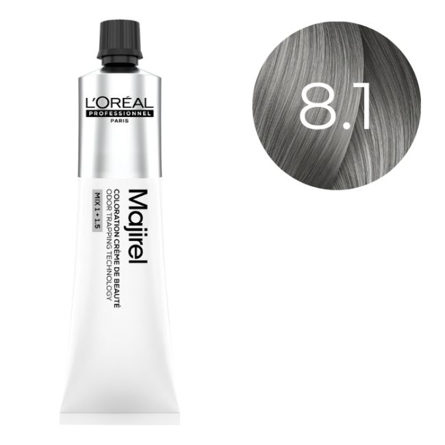 Coloration Majirel Blond Clair Cendré 8.1 L'Oréal Professionnel 60ml