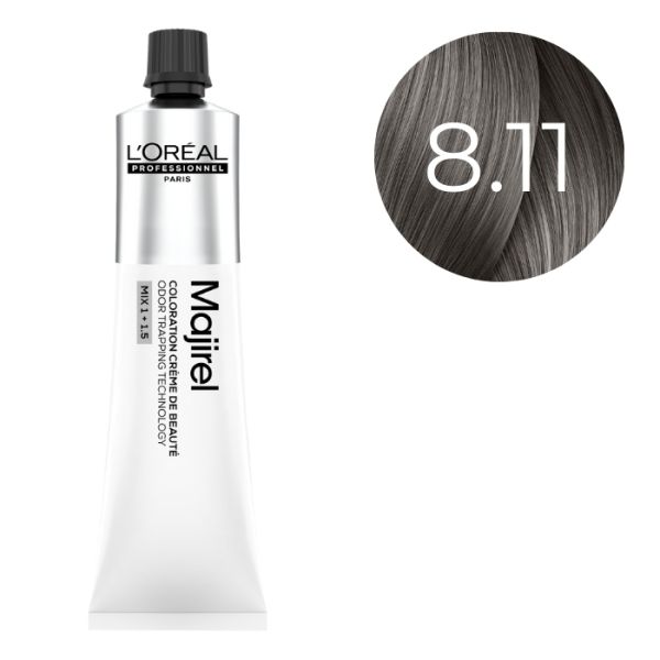 Coloration Majirel Blond Clair Cendré Pronfond 8.11 L'Oréal Professionnel 60ml Coloration Majirel Blond Clair Cendré Pronfond 8.11 L'Oréal Professionnel 60ml