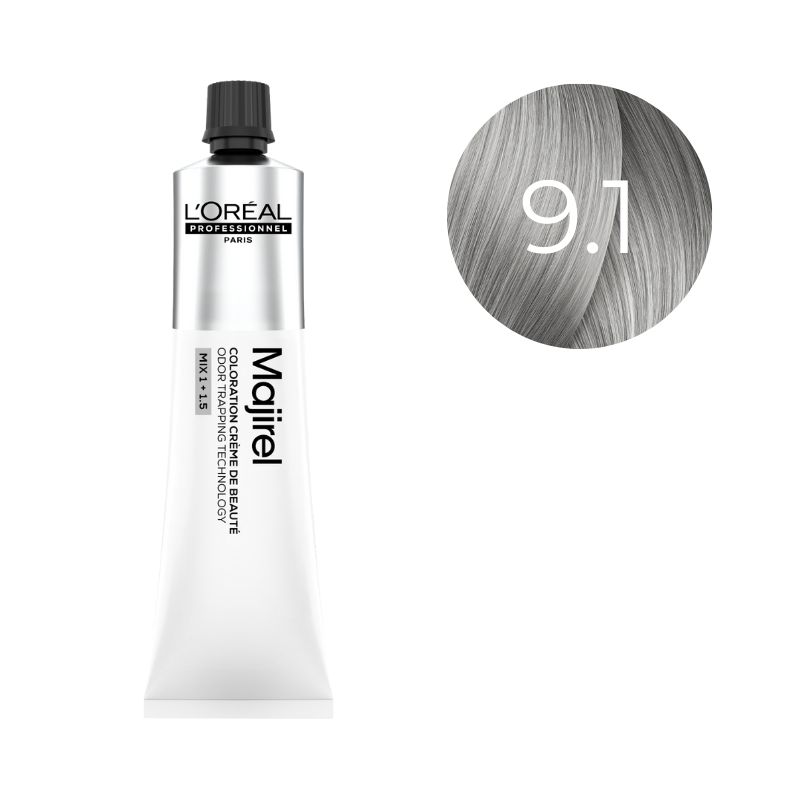 Coloration Majirel Blond Très Clair Cendré 9.1 L'Oréal Professionnel 60ml