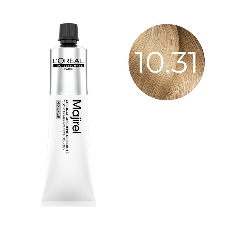 Coloration Majirel Blond Très Très Clair 10.31 Doré Cendré L'Oréal Professionnel 60ml
