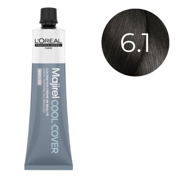 Coloration Majirel Cool Cover Blond Foncé Cendré 6.1 L'Oréal Professionnel 60ml Coloration Majirel Cool Cover Blond Foncé Cendré 6.1 L'Oréal Professionnel 60ml
