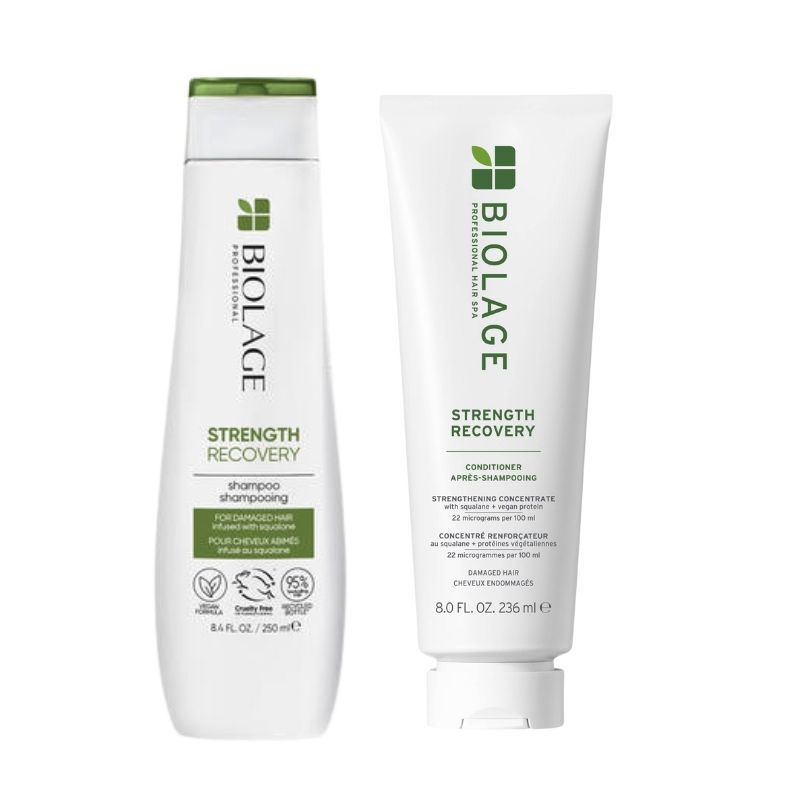 Duo cheveux abîmés Strength Recovery Biolage