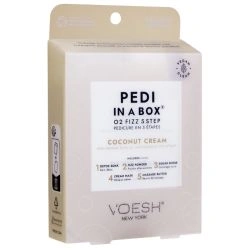 Soin des pieds 5 étapes Pedi in a box O2 Fizz Coconut Cream Voesh