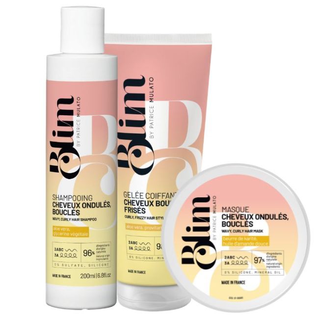 Routine cheveux ondulés bouclés Blim