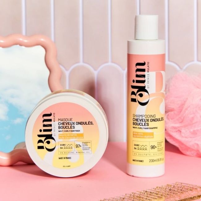 Routine cheveux ondulés bouclés Blim