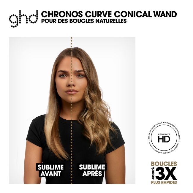 Boucleur ghd chronos curve conical wand