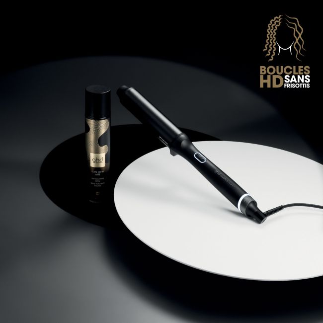 Boucleur ghd chronos curve max wand se traduce como "Rizador ghd chronos curve max" en español.
