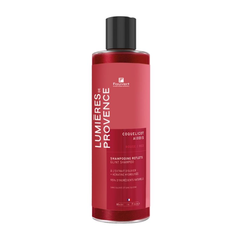 Shampooing repigmentant Rouge Coquelicot Aixois Lumière de Provence Fauvert Professionnel 250ml