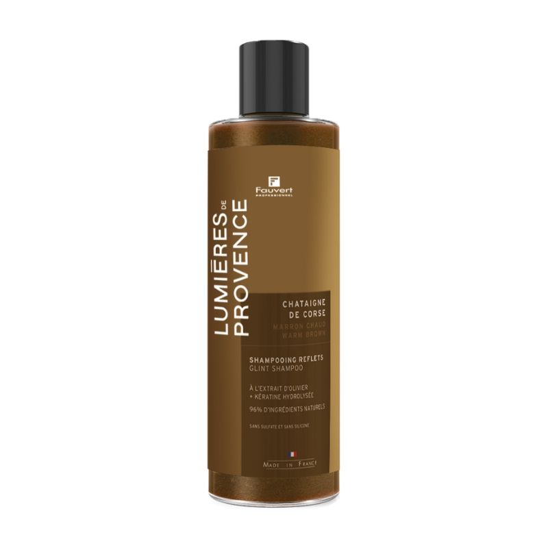 Shampooing repigmentant Marron Chaud Châtaigne de Corse Lumière de Provence Fauvert Professionnel 250ml