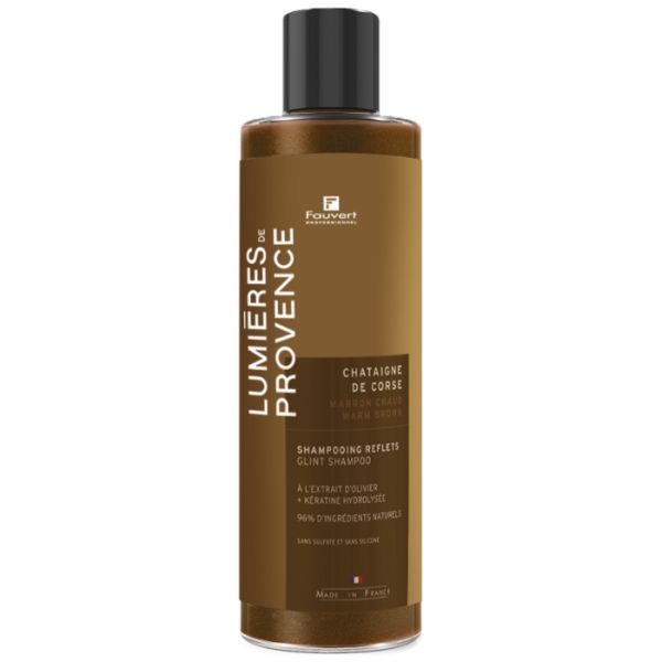 Shampooing repigmentant Marron Chaud Châtaigne de Corse Lumière de Provence Fauvert Professionnel 250ml Shampooing repigmentant Marron Chaud Châtaigne de Corse Lumière de Provence Fauvert Professionnel 250ml