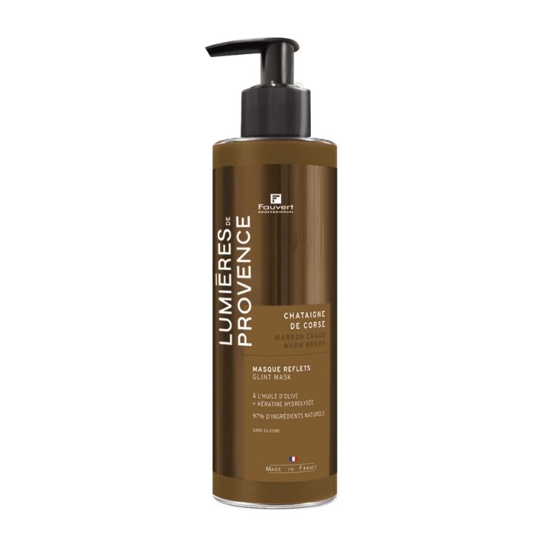 Masque repigmentant Marron Chaud Châtaigne de Corse Lumière de Provence Fauvert Professionnel 250ml