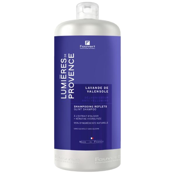 Shampooing repigmentant Déjaunisseur Lavande de Valensole Lumière de Provence Fauvert Professionnel 1L Shampooing repigmentant Déjaunisseur Lavande de Valensole Lumière de Provence Fauvert Professionnel 1L